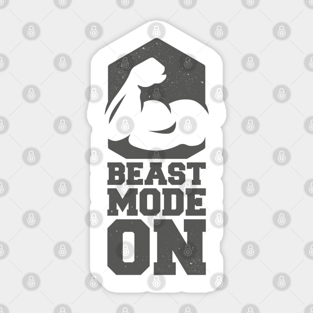 Beast mode Sticker by Dosunets